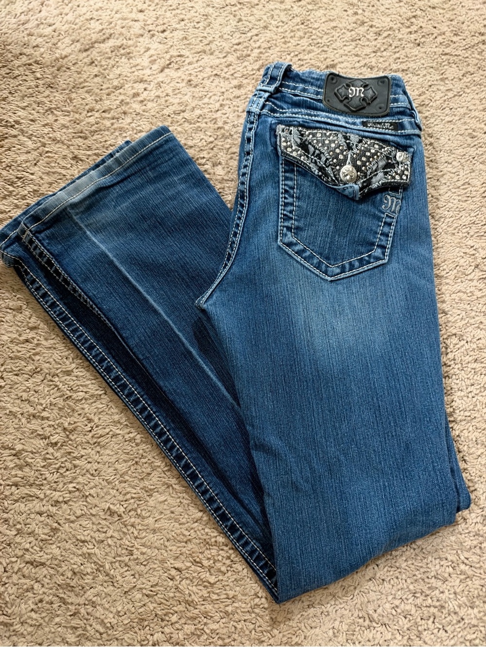 Miss Me Embellished Pocket Women's Jeans